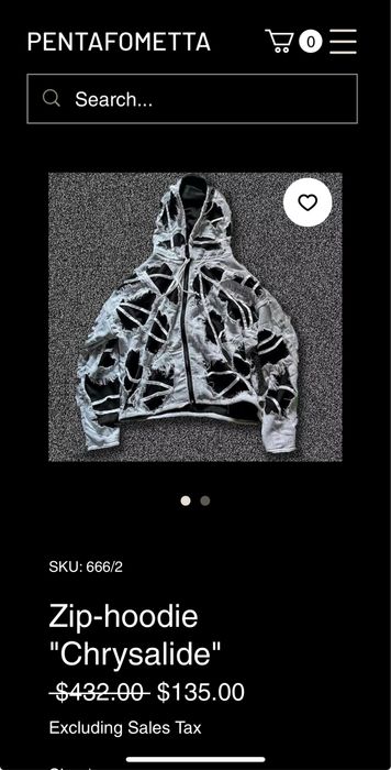 Pentafometta cropped zip up