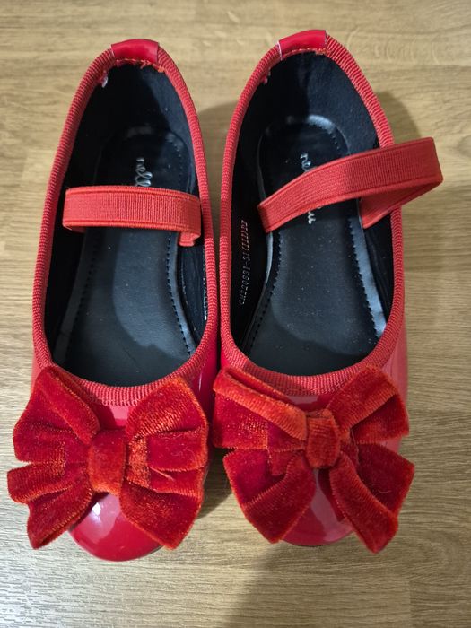 Czerwone balerinki baletki