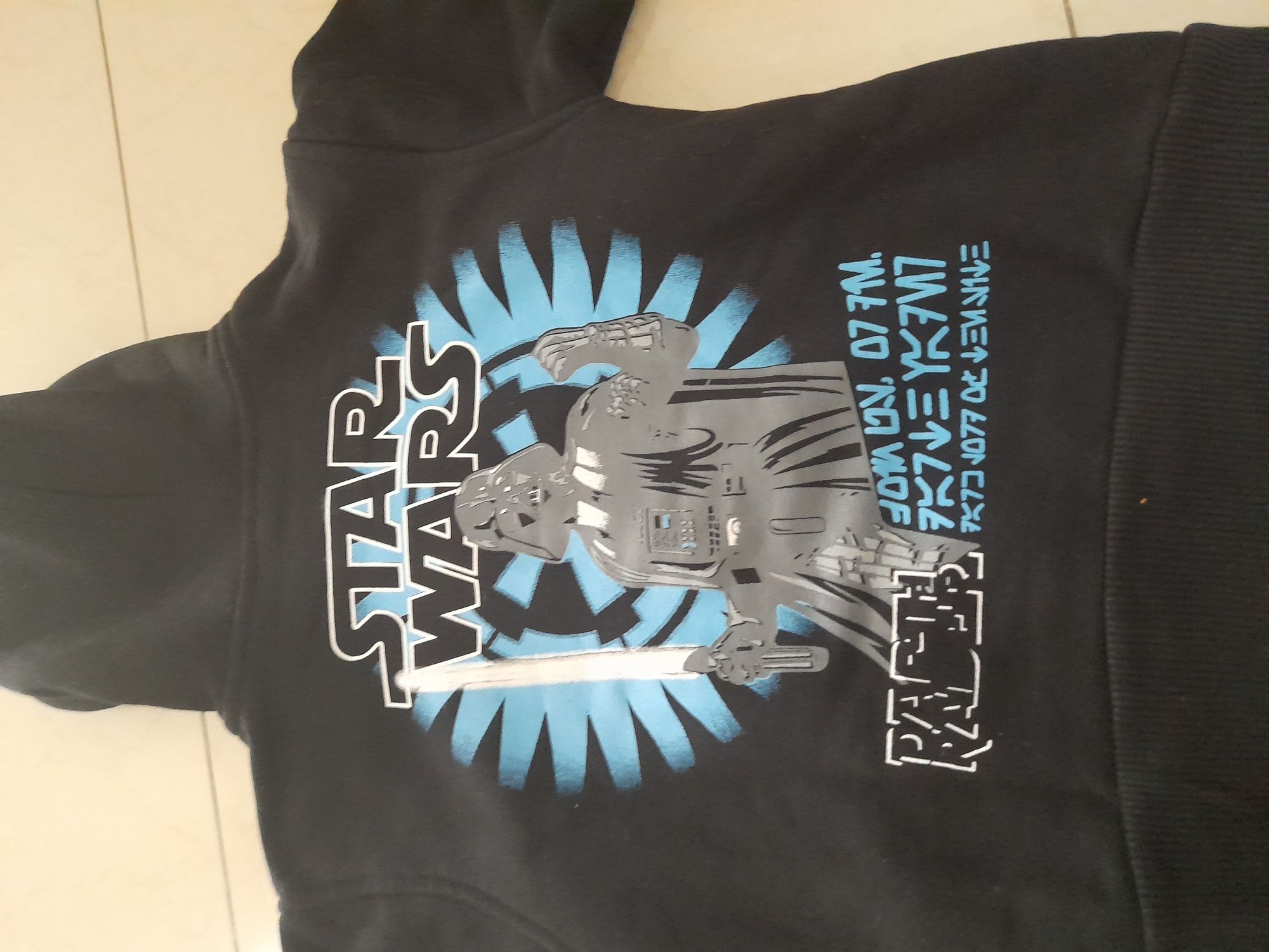 Bluza czarna chłopięca STar Wars,  rozm 134