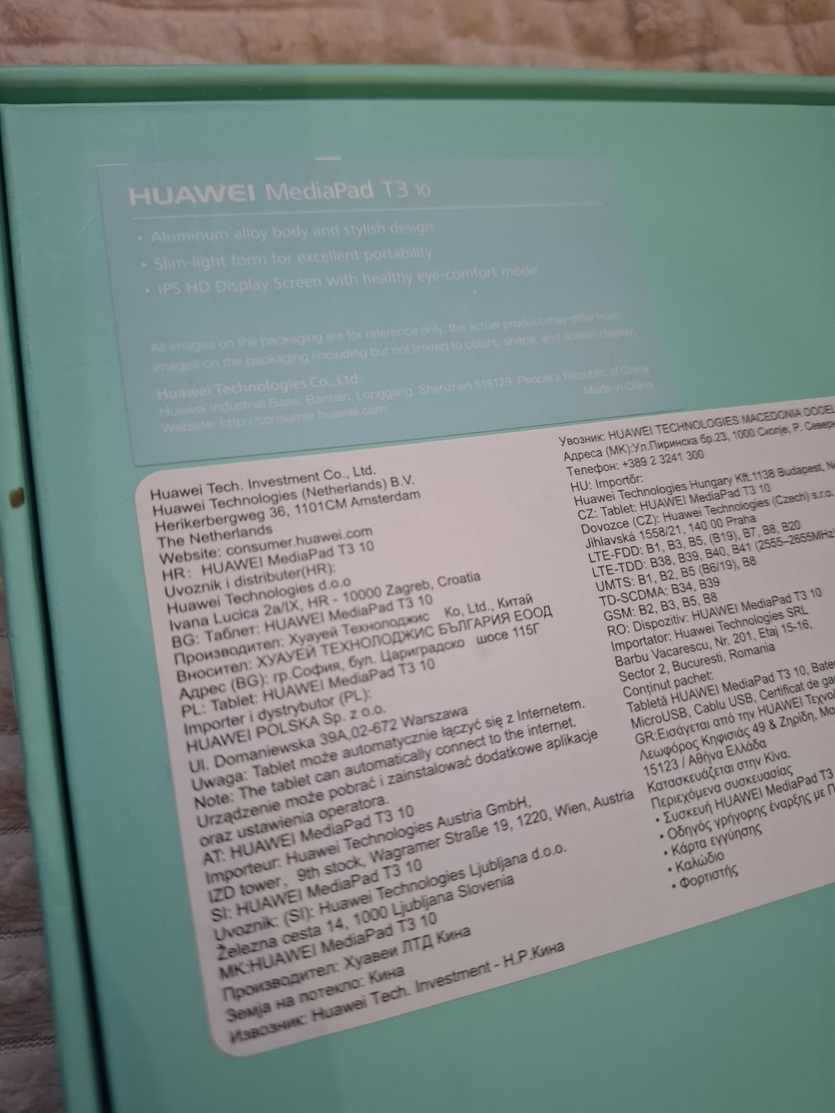 Tablet Huawei mediaPad T3 10 złoty