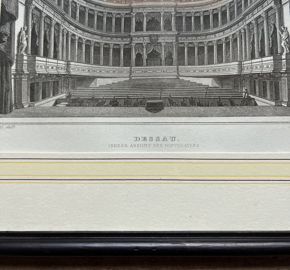 Staloryt Teatr Dworski 1850r Johann Poppel