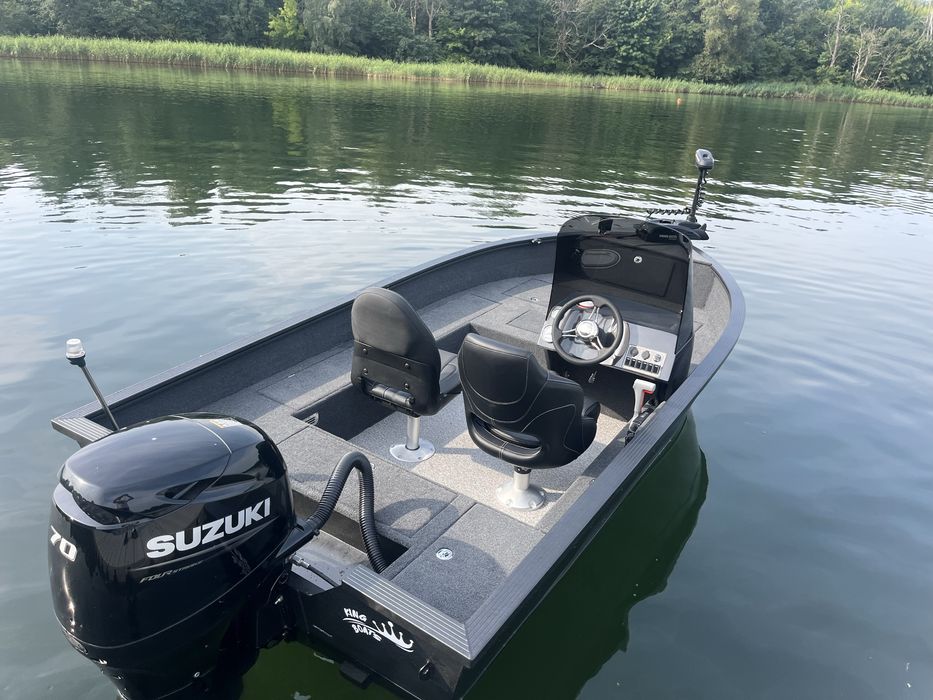 Łódka aluminiowa KING 420 sterówka