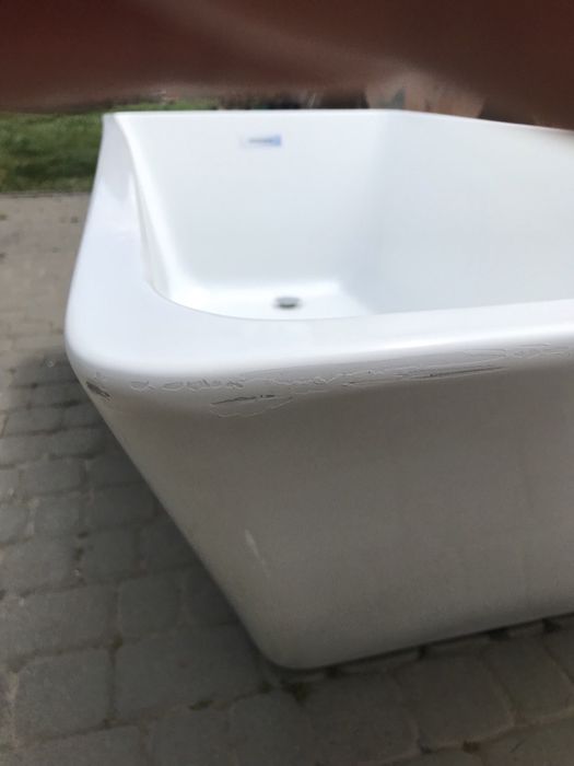 Ванна з переливом 165 см (00118) ванна акрилова