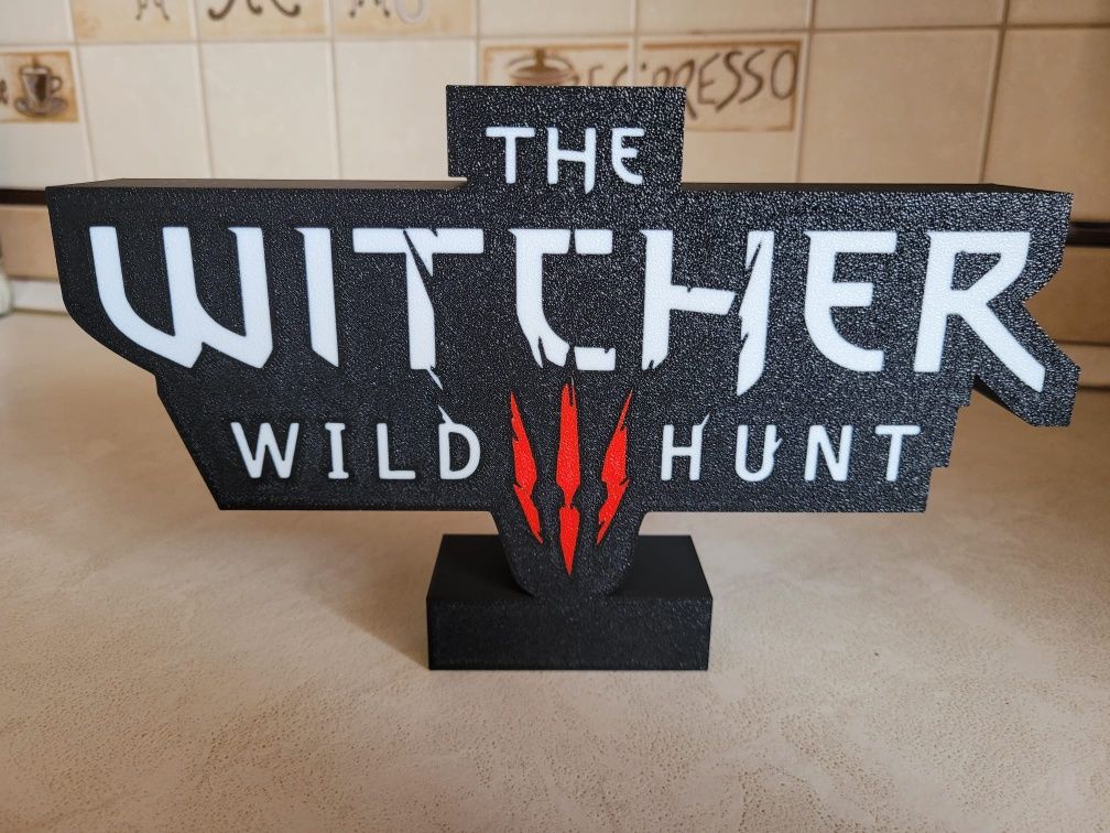 Lampka/figurka logo Witcher Wiedźmin 3 - obudowa