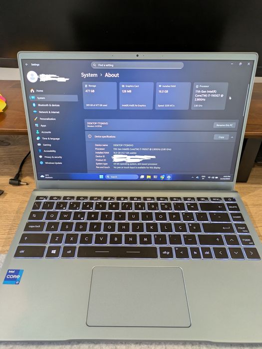 Portátil MSI Modern 14 B11M [Intel i7 11 gen/ 16gb Ram]