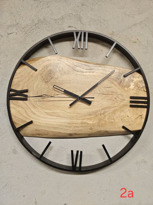 Zegar ścienny drewno dąb 40 cm