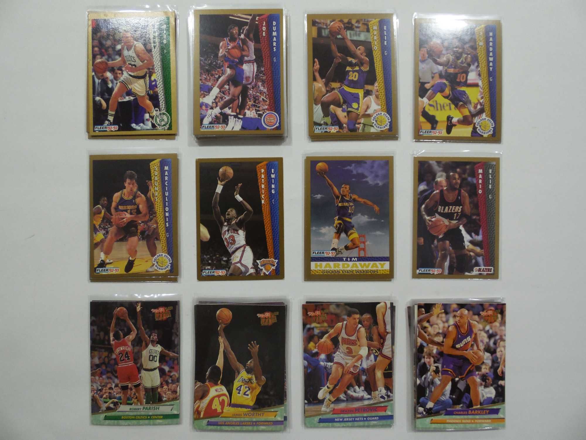 Lotes de cartas da NBA Fleer