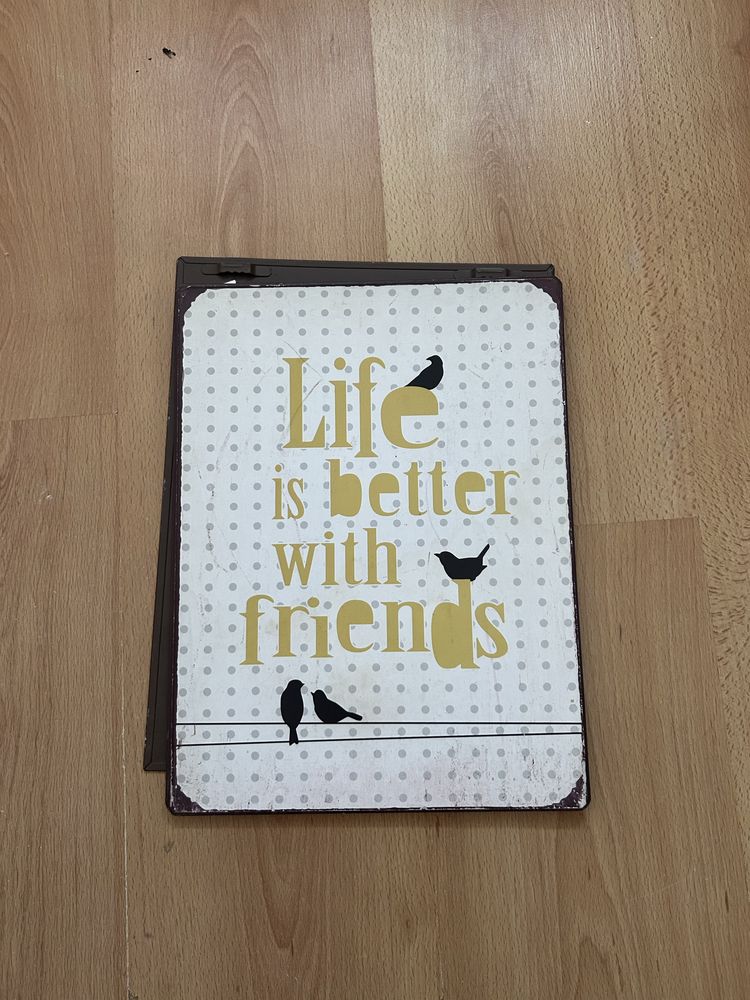 Placa com frase ideal paea a sua casa