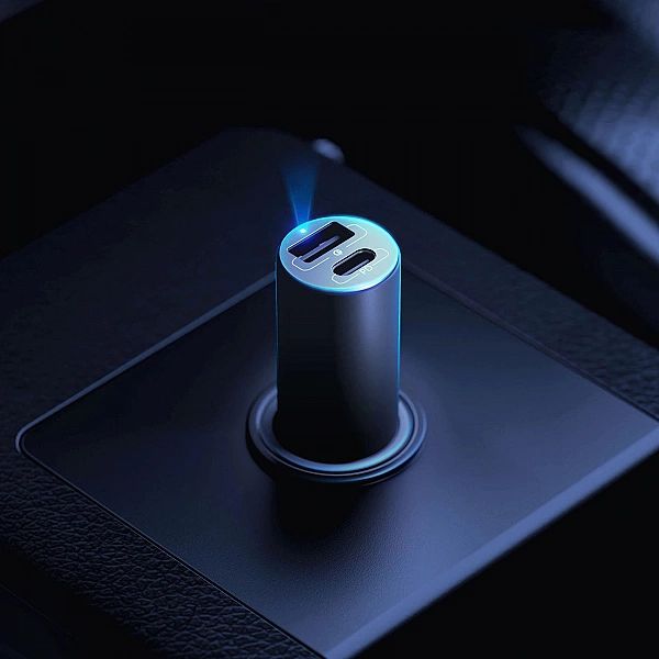 Ładowarka samochodowa 3mk Hyper Car Charger USB-C USB-A 100W - srebrna