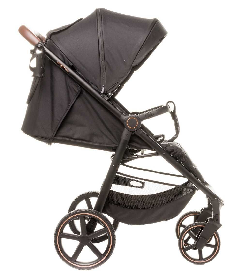 Wózek spacerowy Stinger Pro black 4baby