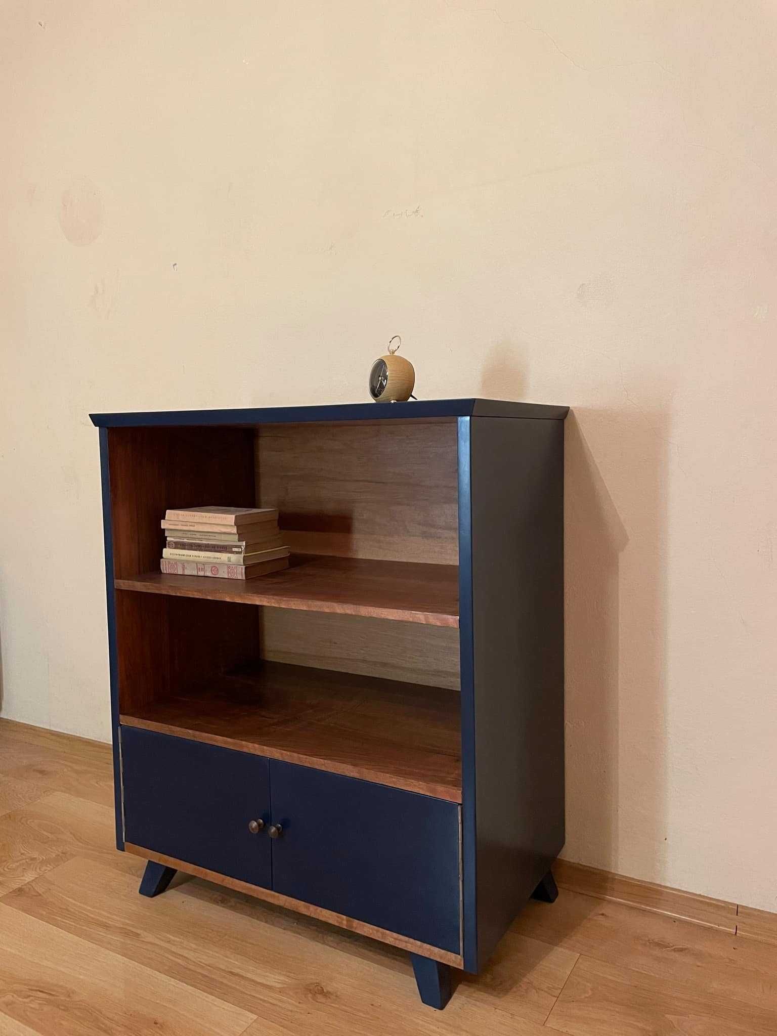 Komoda po renowacji Vintage retro prl niebieska