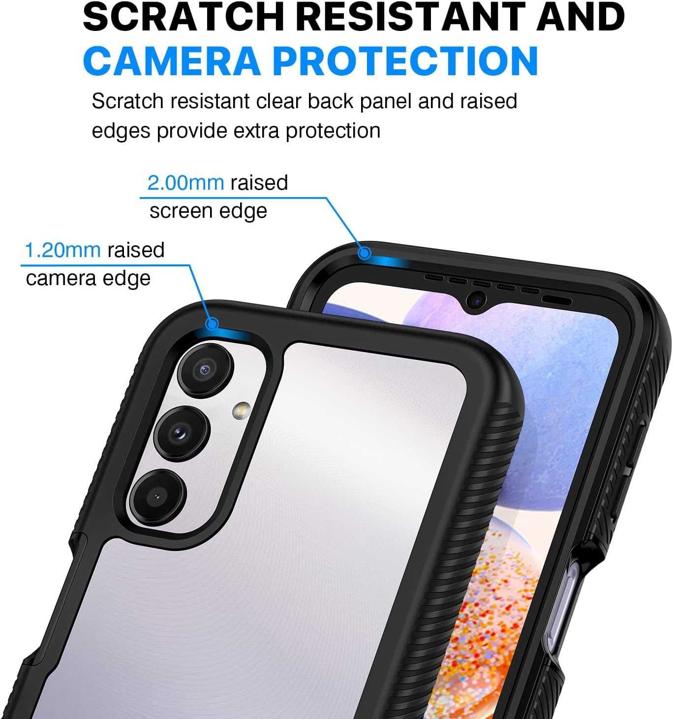 CENHUFO etui do Samsung Galaxy A14 4G/ 5G etui pancerne 360 mocne