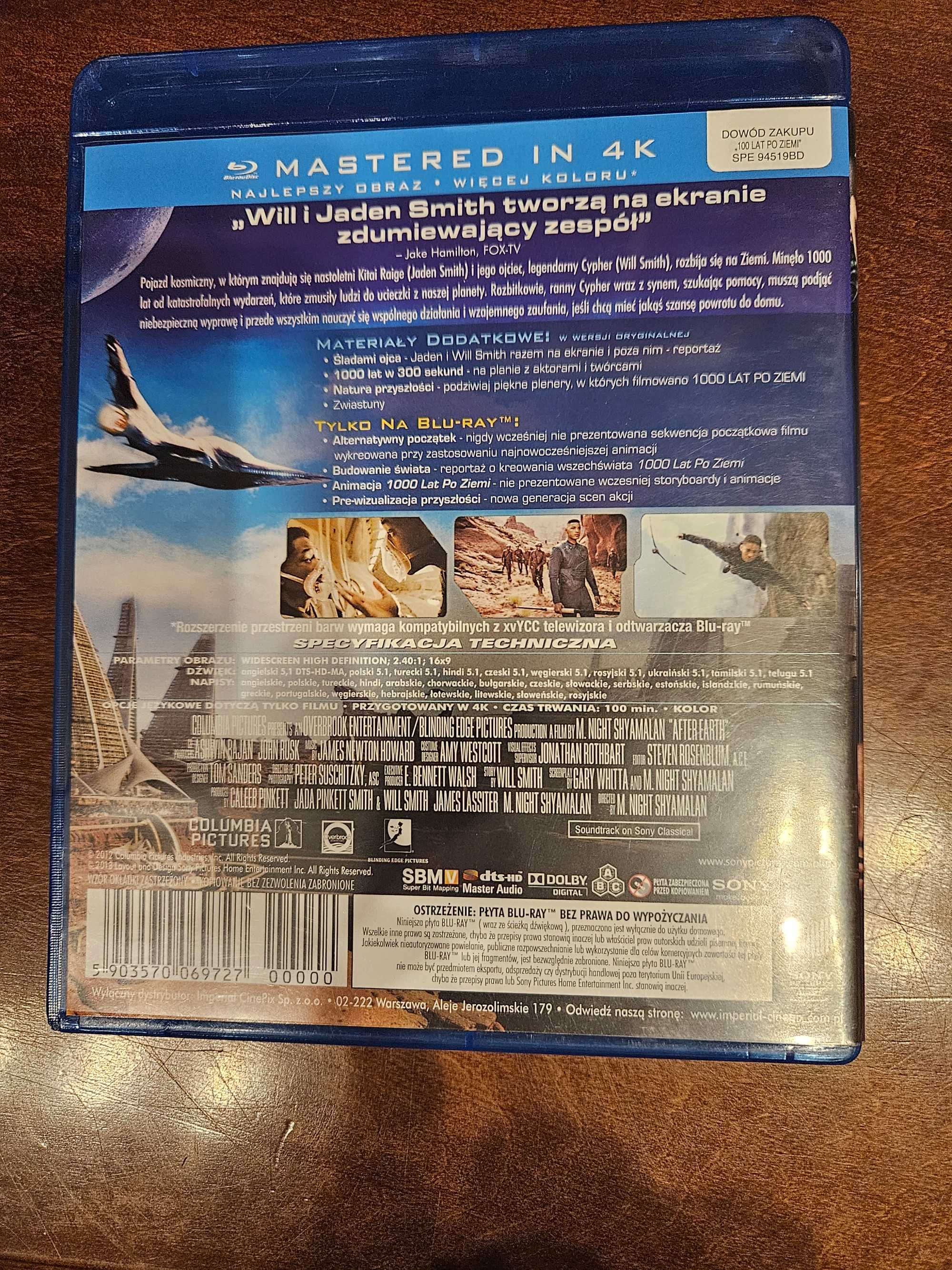 Film 1000 Lat Po Ziemi płyta Blu-ray