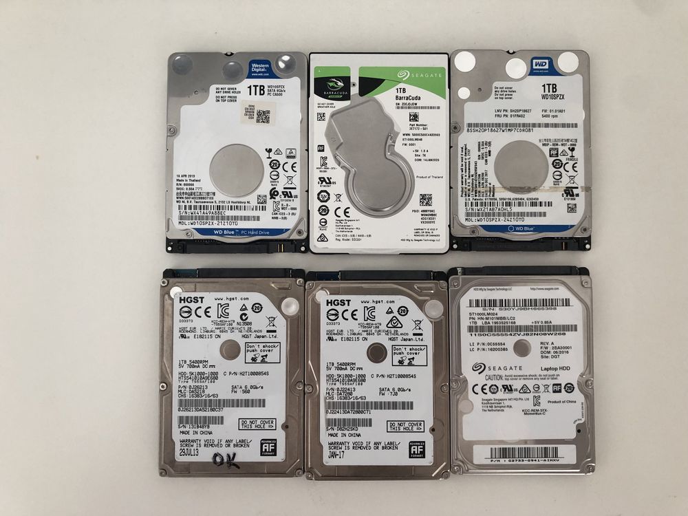Жорстокий диск 1 TB HDD 2.5 для ПК ноутбуков PS4