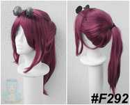 Kafka Honkai Star Rail fioletowa różowa peruka z kitką cosplay wig