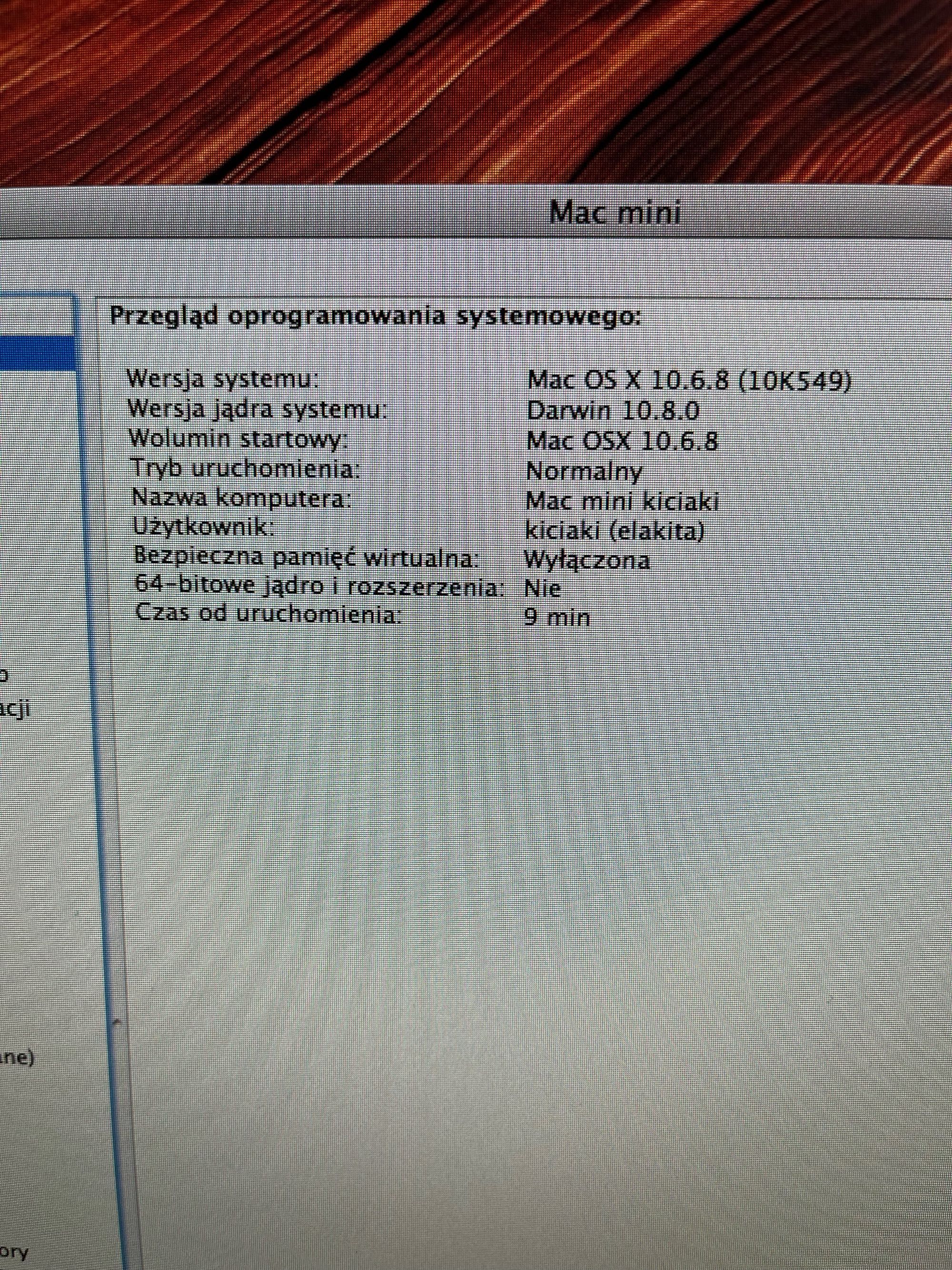 Zestaw Mac mini 2.1 Intel Core 2Duo1.83GHz  Monitor Cinema HDA1082 23"