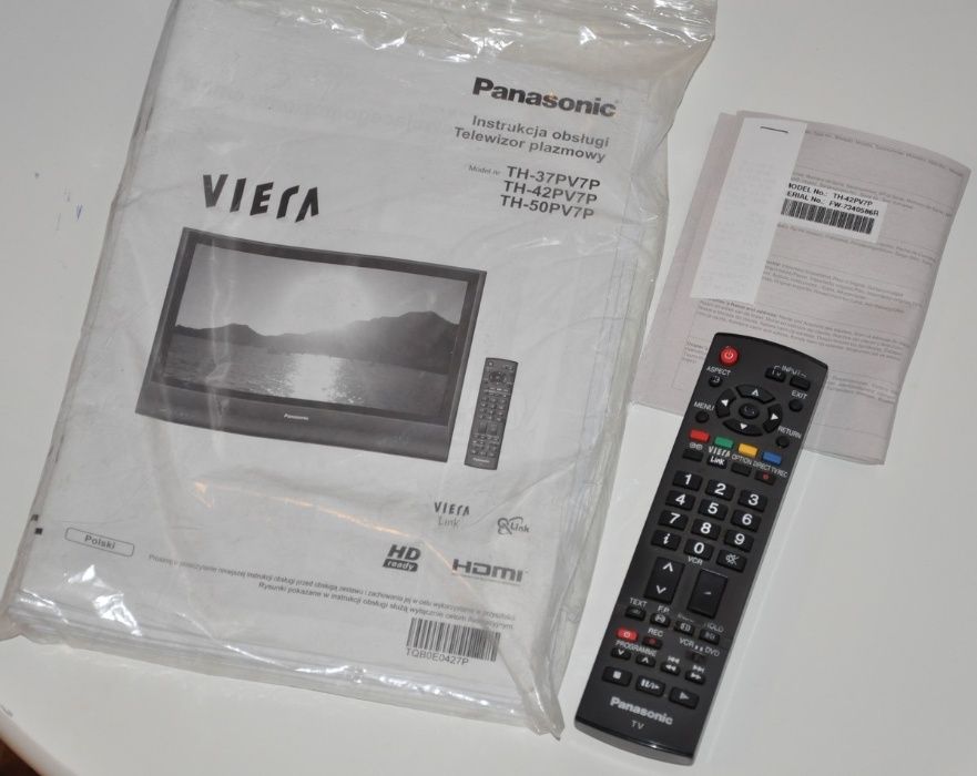 Telewizor Plazmowy Plazma Panasonic TH-42PV7P HD Ekran PILOT d NETFLIX