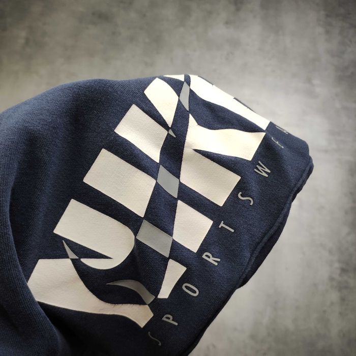 MĘSKIE PREMIUM Spodnie Dresowe Dresy Sportowe Nike Granat Duże Logo