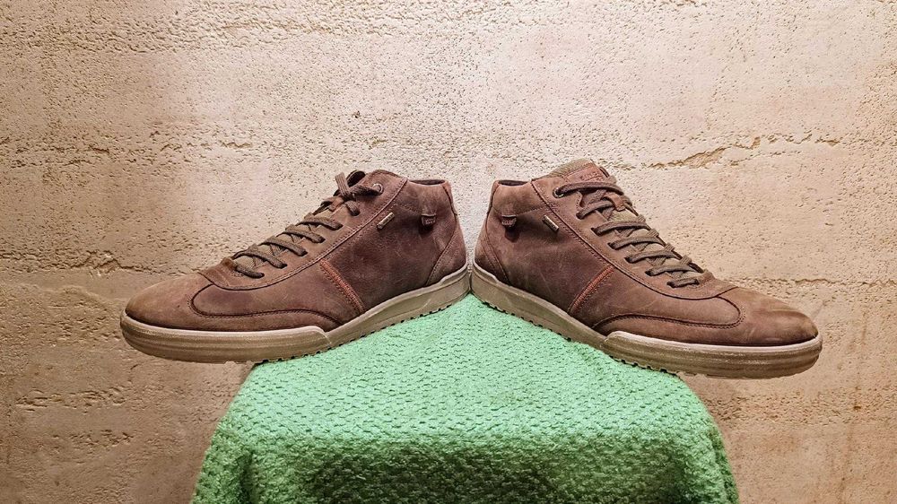 Męskie wysokie sneakersy ECCO FRASER r.45 skóra Gore-Tex stan b.dobry
