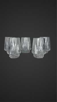 Kieliszki szklanki kryształowe Angielki szkło użytkowe B300915