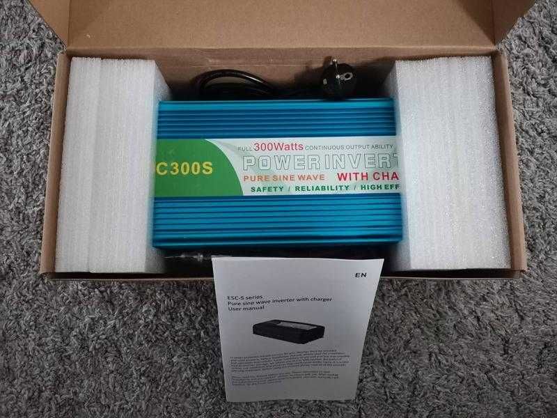 Система ДБЖ для котла: інвертор чистий синус + 10А зарядка акумулятора