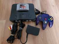 Nintendo 64 komplet oryginalny plus gra  pad przezroczysty