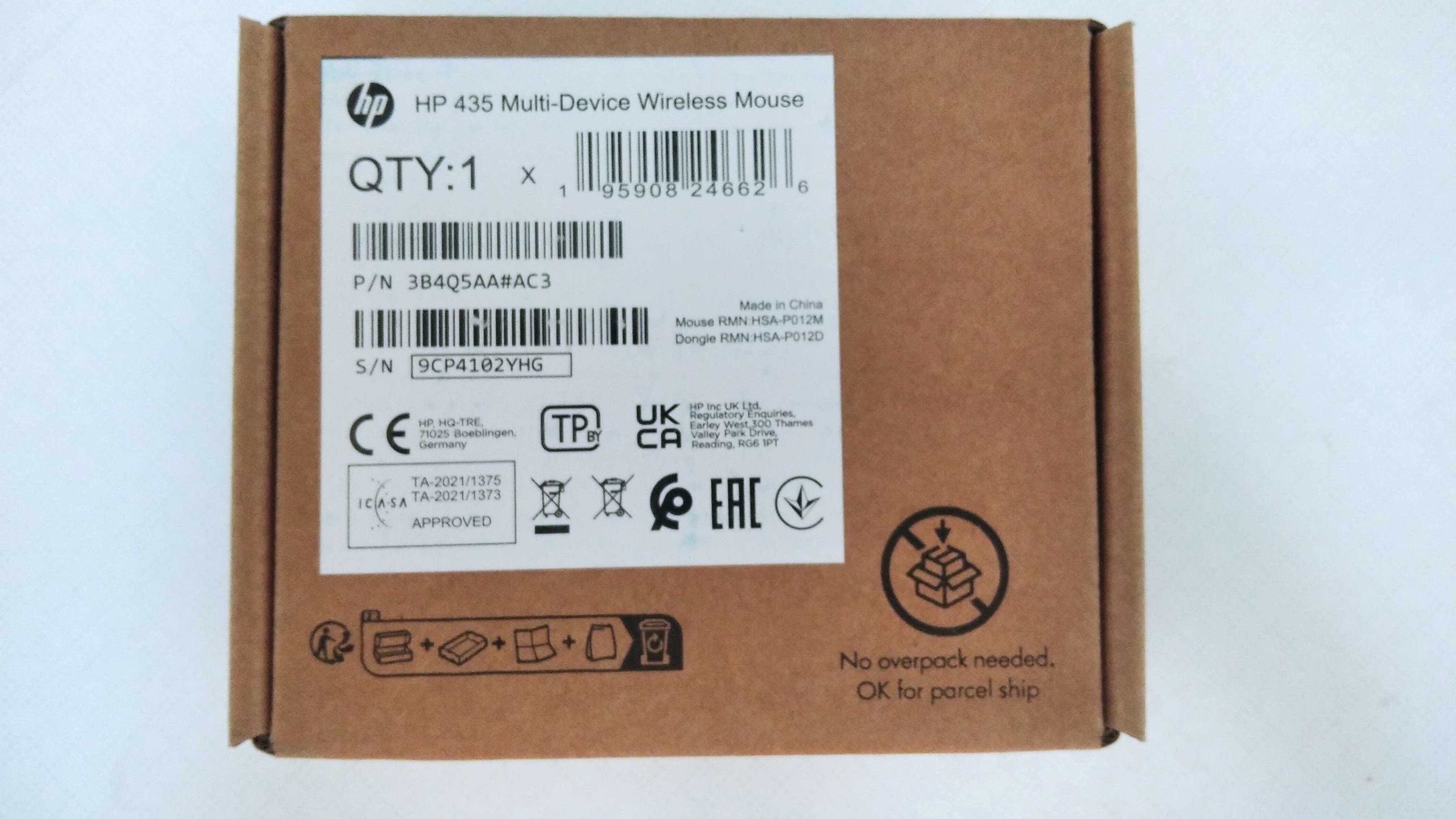 Mysz bezprzewodowa HP 435 nowa tanio