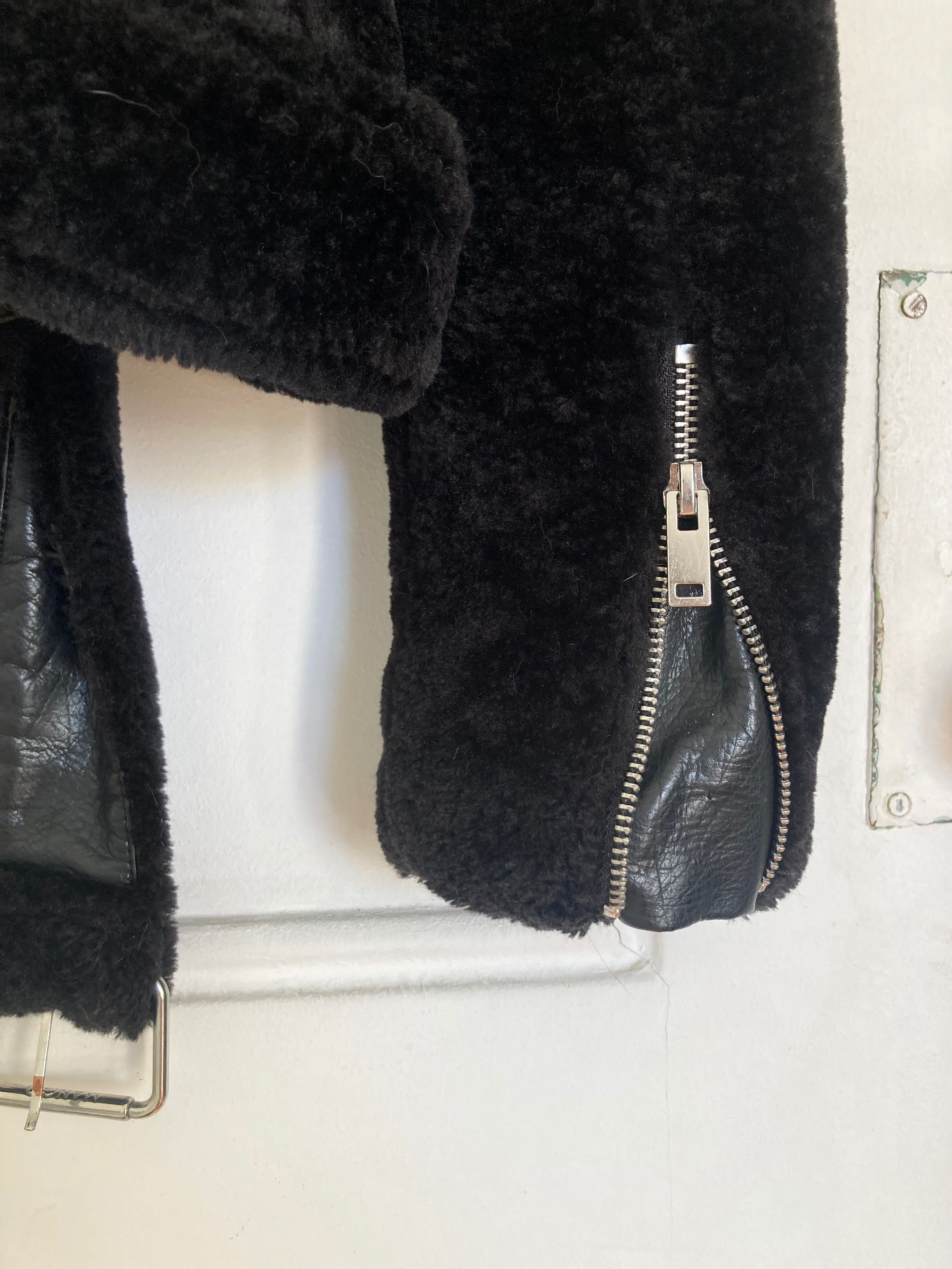 Biker jacket teddy Mango