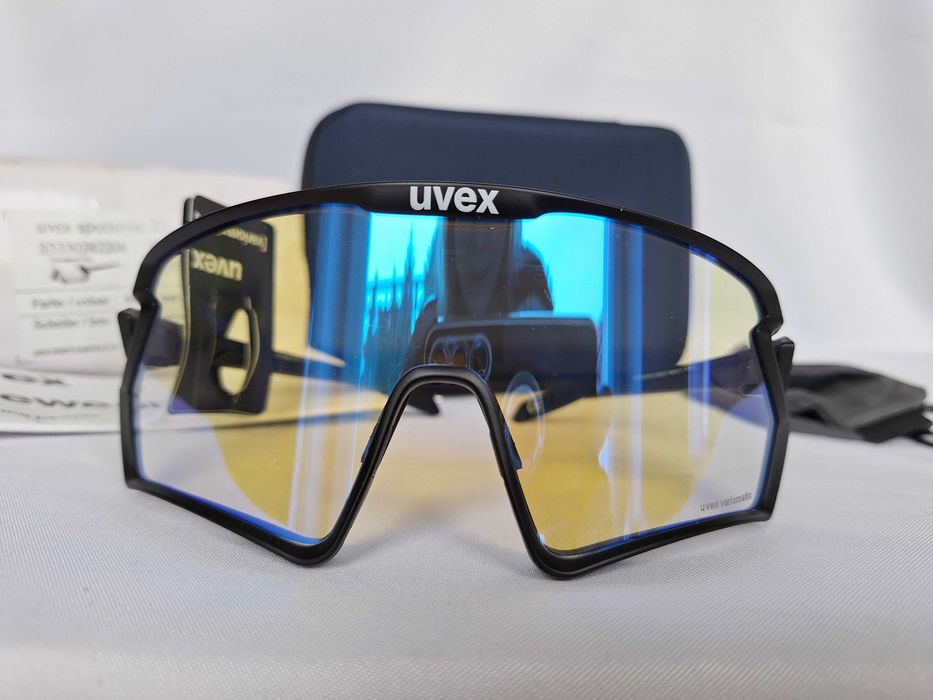 Okulary Sportowe Uvex Sportstyle 231 2.0 V Variomatic Black Mat S1-3