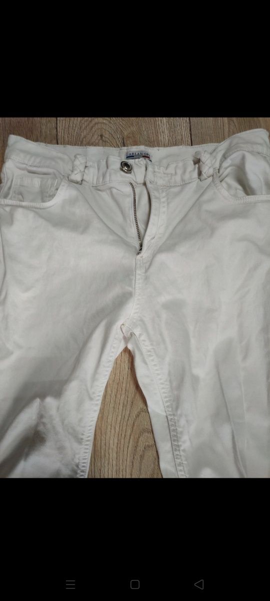 Białe spodnie jeansowe #carlakops# rozmiar 40