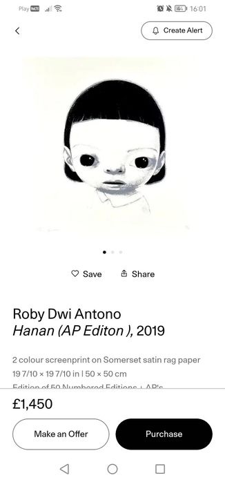 Roby Dwi Antono - Hanan (AP x/10) + certyfikat autentyczności