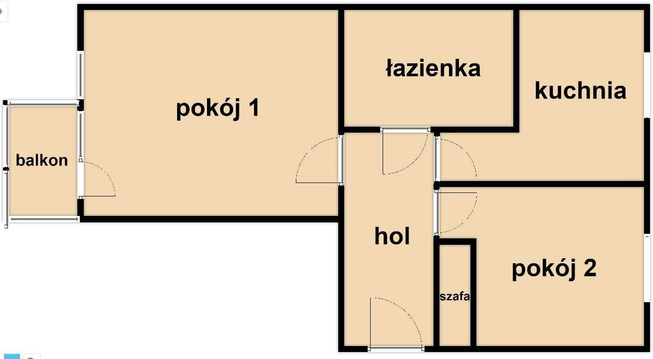2-niezależne pokoje + kuchnia, balkon, Krowodrza, ul. Racławicka