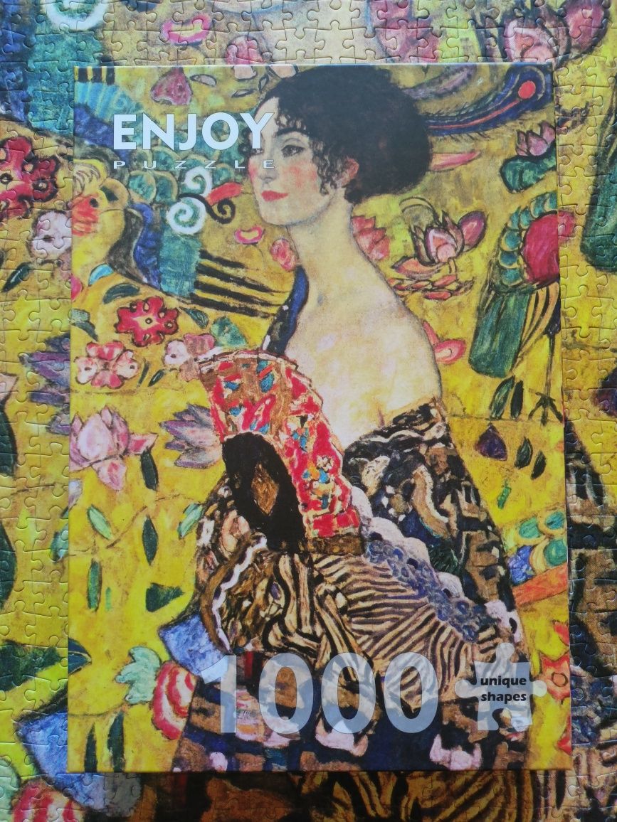 Puzzle Enjoy 1000 elementów, Dama z wachlarzem