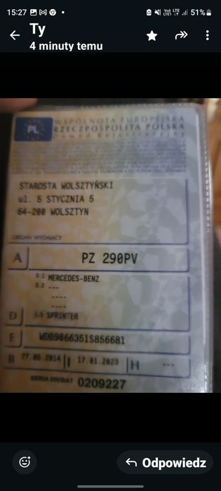 Mercedes sprinter 313 brygadowka