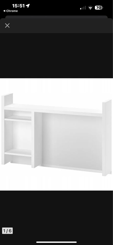 Ikea nicke nadstawka na biurko