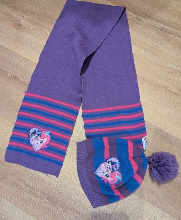 Zestaw czapka i szalik my little pony