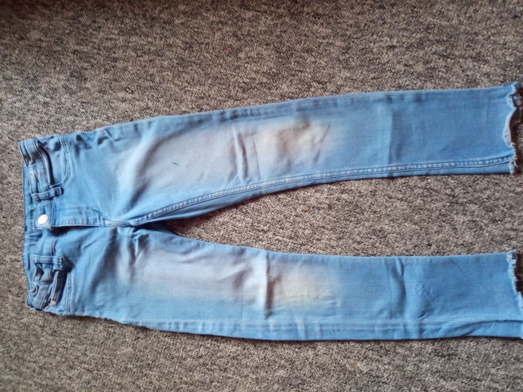 Spodnie jeansowe h&m dziewczęce rozm 128