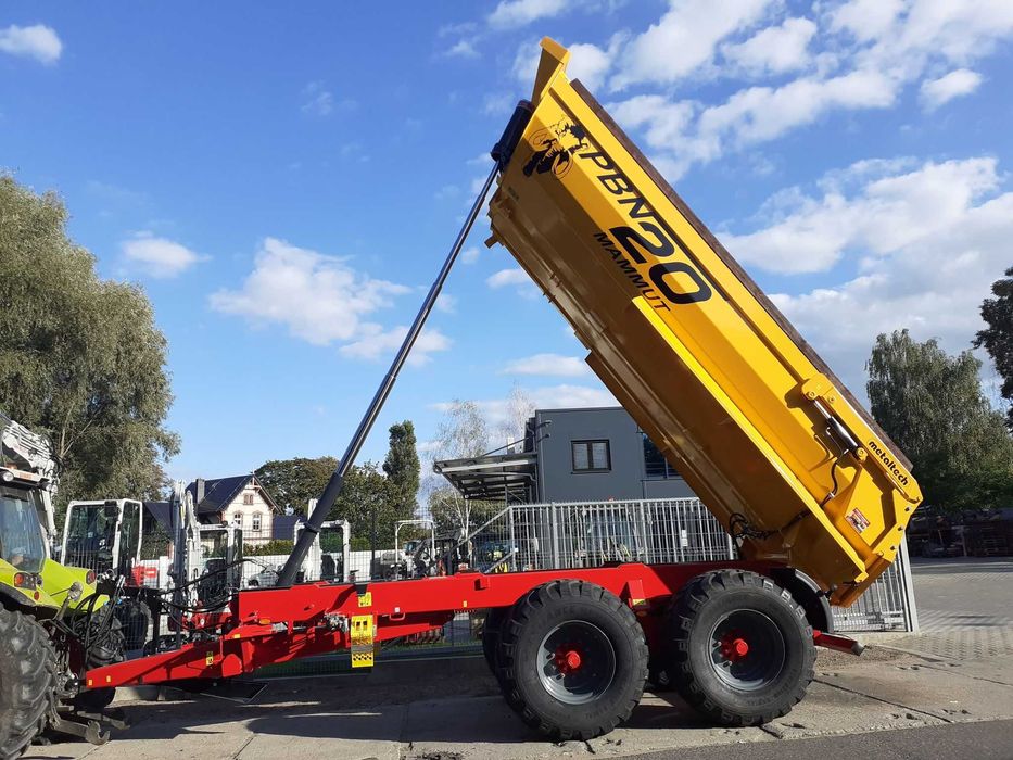 Wynajem Metaltech PBN20/20R przyczepa budowlana rolnicza tandem mamut