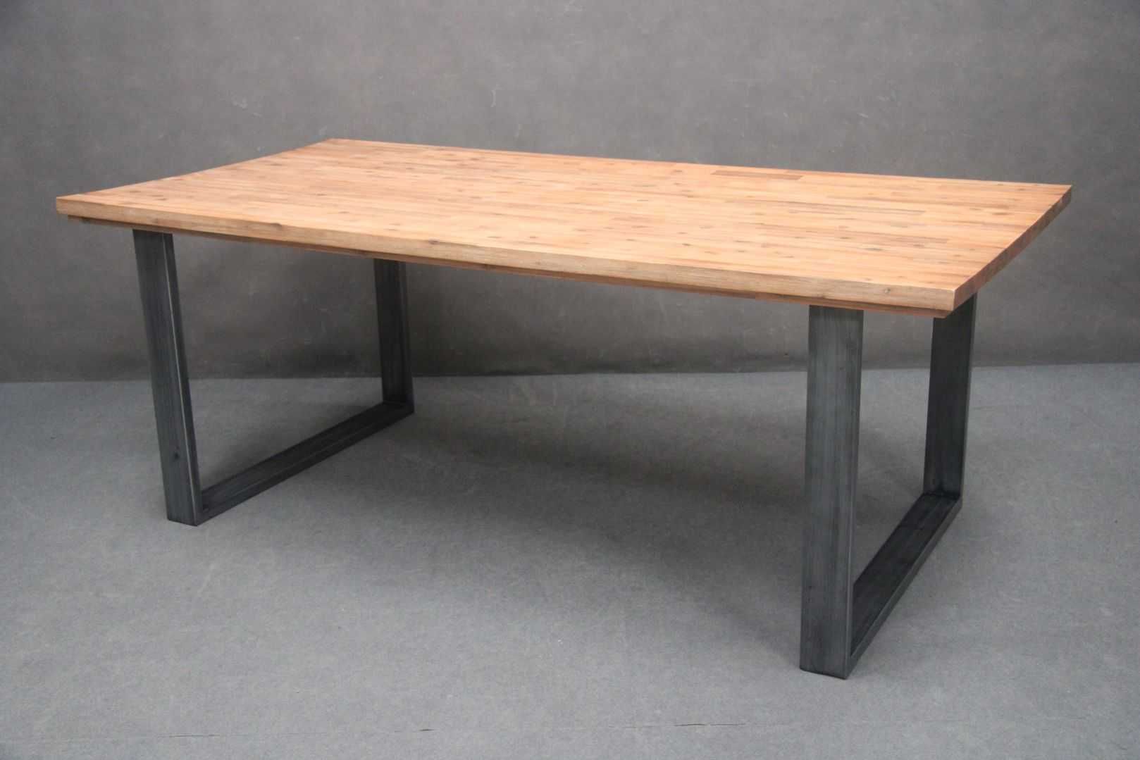 Stół 90x160 Drewniany Szczotkowany Akacja Metalowe nogi  BGM24.pl -10%