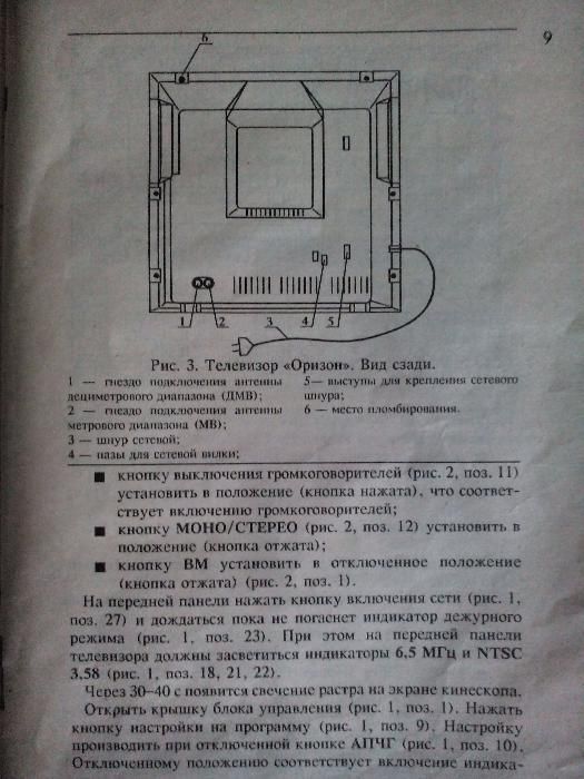 Телевизор "Оризон", "кубик"