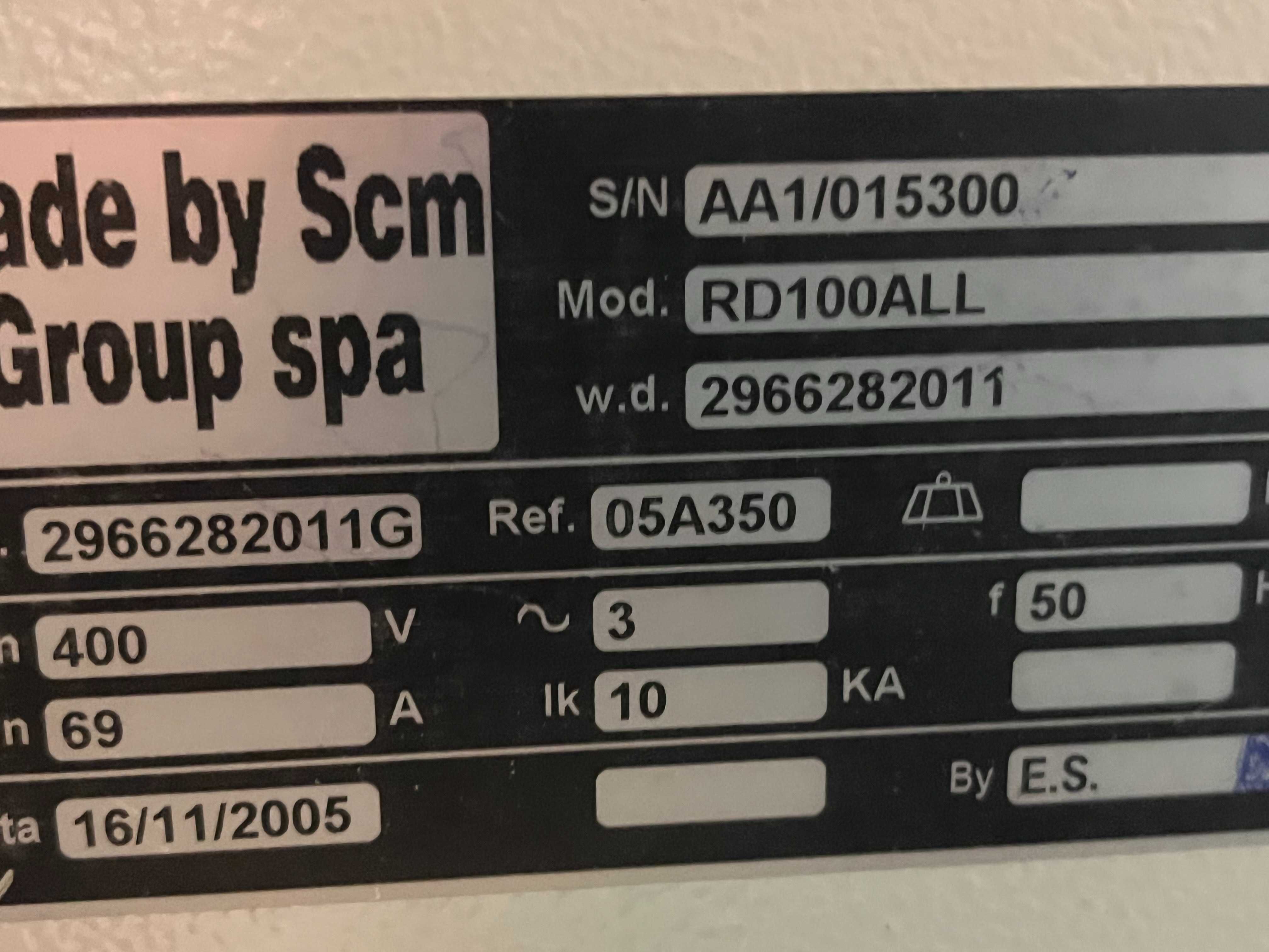 Centrum obrobcze SCM Record 100ALL