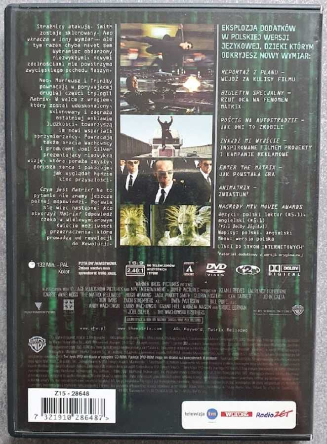 Matrix Reaktywacja – The Matrix Reloaded – Keanu Reeves – 2DVD
