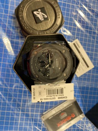 Новые часы casio g-shock GST-S100G-BCR