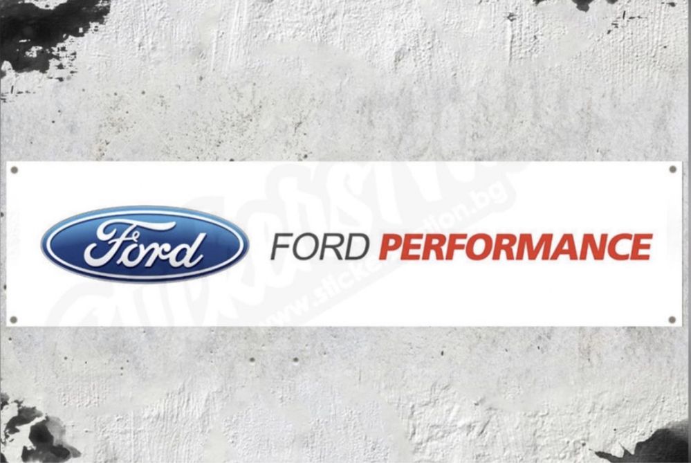 Baner plandeka Ford Performance 150x60cm