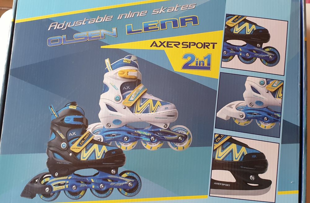 Łyżwo-rolki 2w1 regulowane 36-38 nowe Axer sport