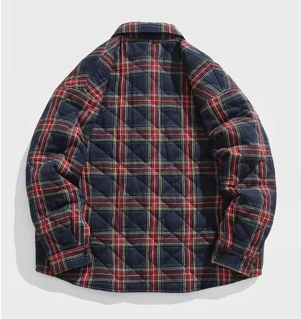 Теплая куртка рубашка мужская ХХL сорочка-куртка зимова новогодняя