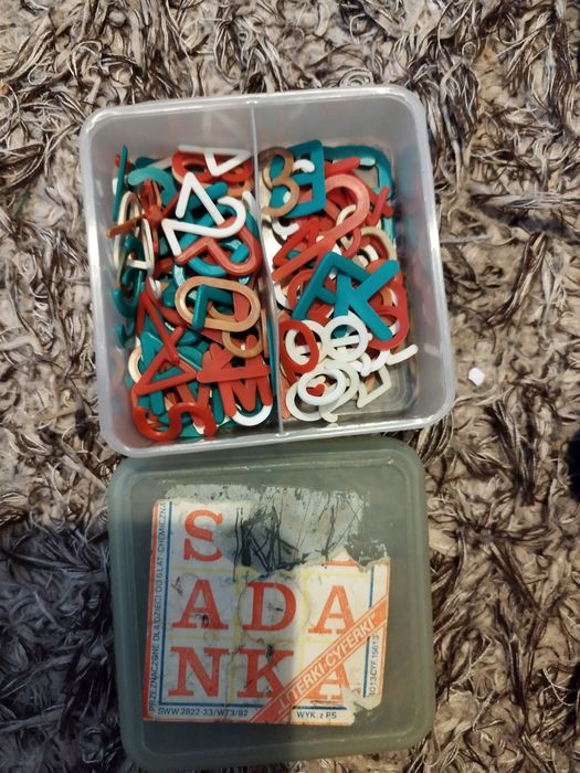 Literki , cyferki PRL vintage