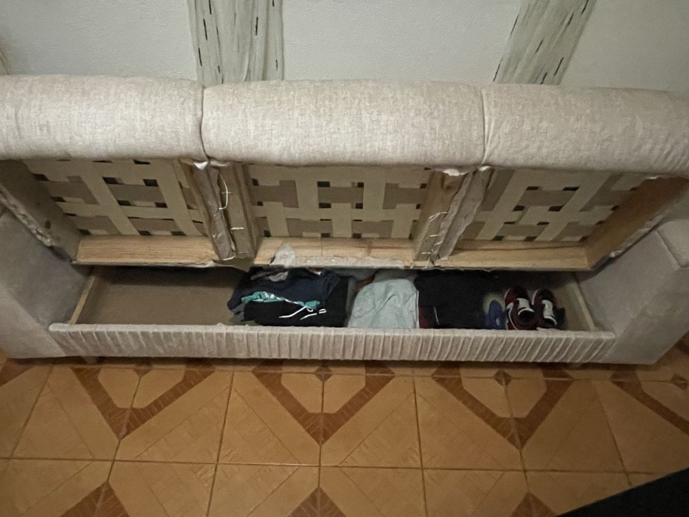 Sofá cama bem estimado