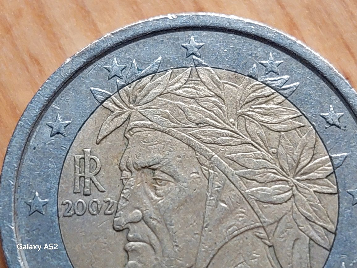 Rzadkość , moneta Dante Alighieri  2002 rok