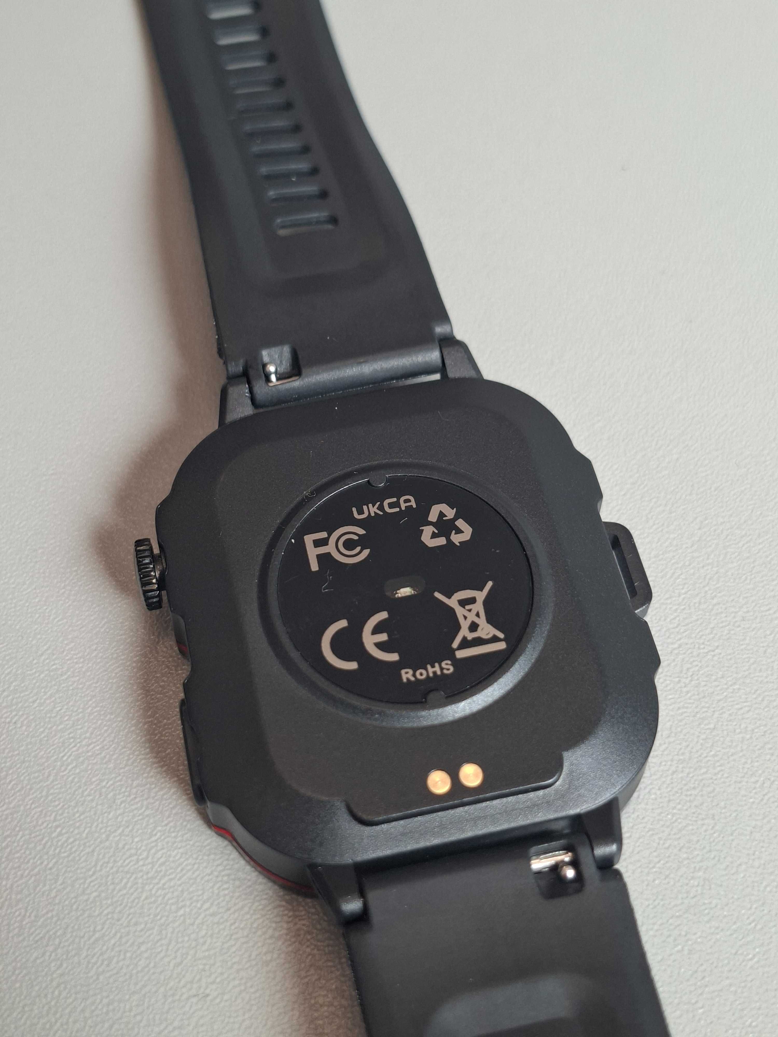 Smartwatch H19 z funkcją rozmów Bluetooth, ekran 1.8” czarny